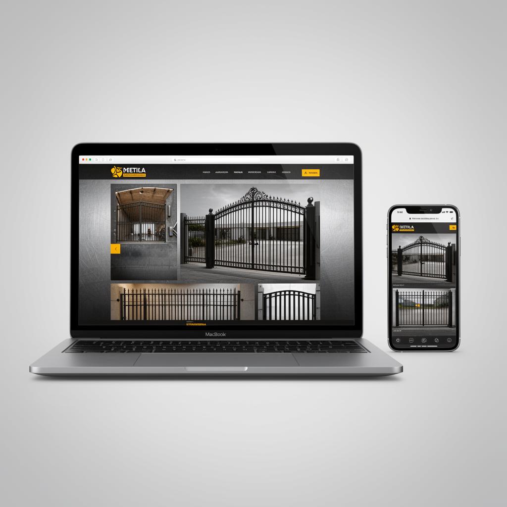 Mockup do site UBM Serralheria